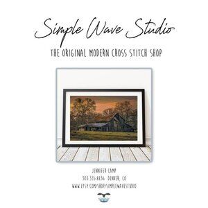 Rustic Old Barn in Pasture Full Cover Landscape Counted Cross Stitch Leaflet NEW